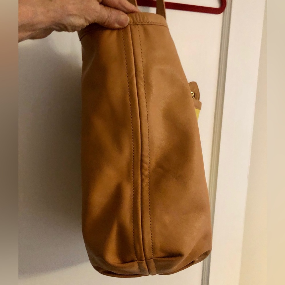 COACH Bea Colorblock Soft Leather Tote Bag - Picture 8 of 13